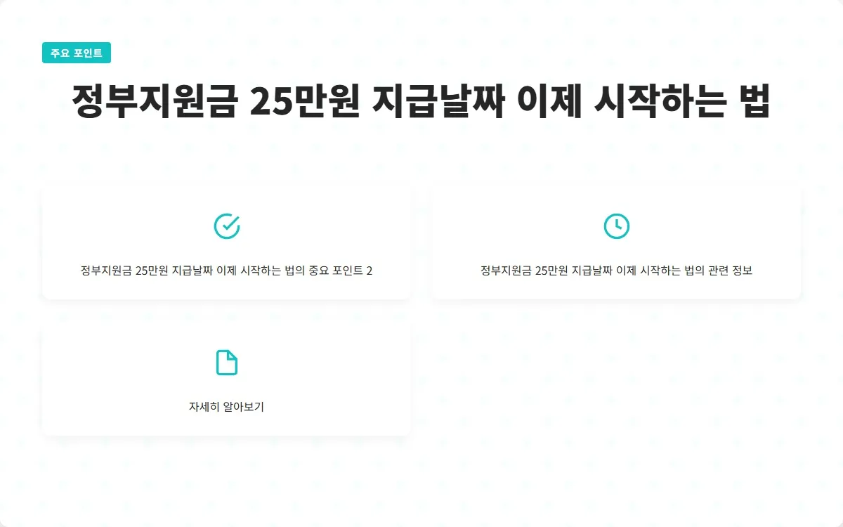 정부지원금 25만원 지급날짜 이미지 4