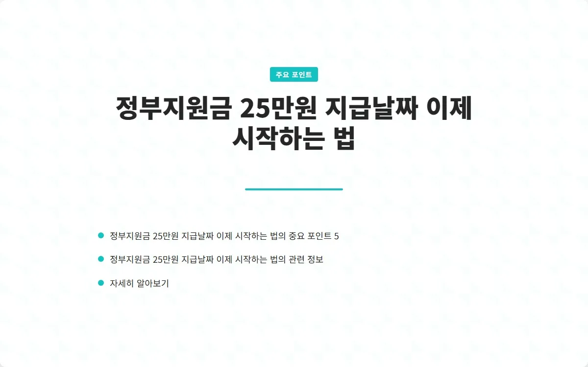 정부지원금 25만원 지급날짜 이미지 7