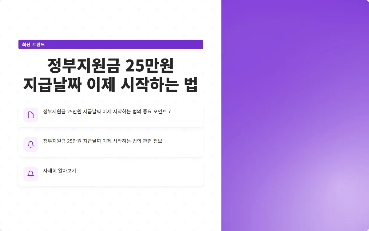 정부지원금 25만원 지급날짜 이미지 9