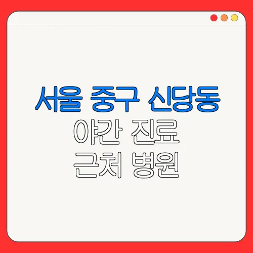 서울 중구 신당동 야간 진료 근처 병원 24시 병원 | 야간병원 | 24시 약국